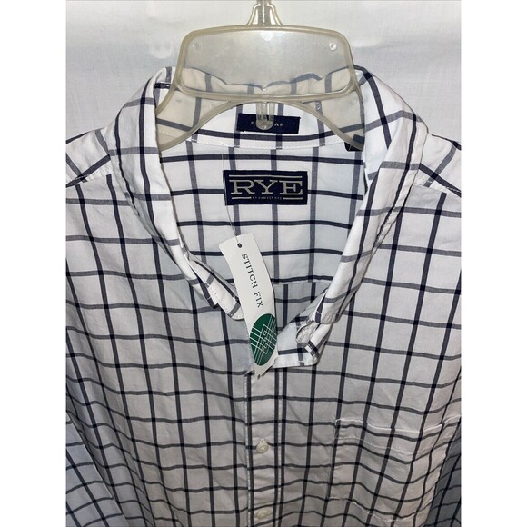 Hawker Rye Men’s Dress Shirt Size XL White Striped Western Rodeo Cowboy NWT - Picture 3 of 12